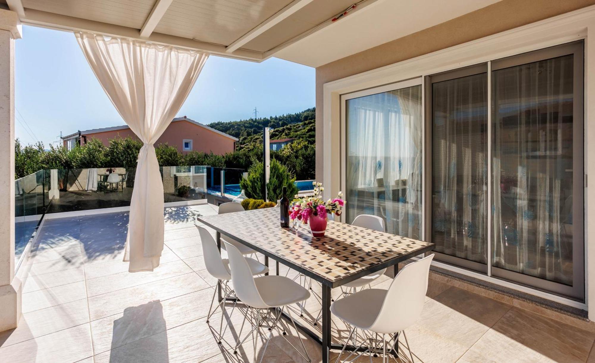 Dalmatina Hill House - Private Pool, Sea And Hill View, Rooftop Terrace, Free Parking Villa Kastela