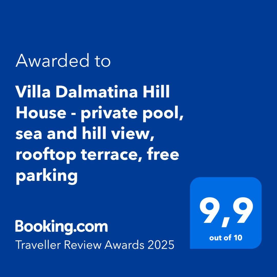 Dalmatina Hill House - Private Pool, Sea And Hill View, Rooftop Terrace, Free Parking Villa *