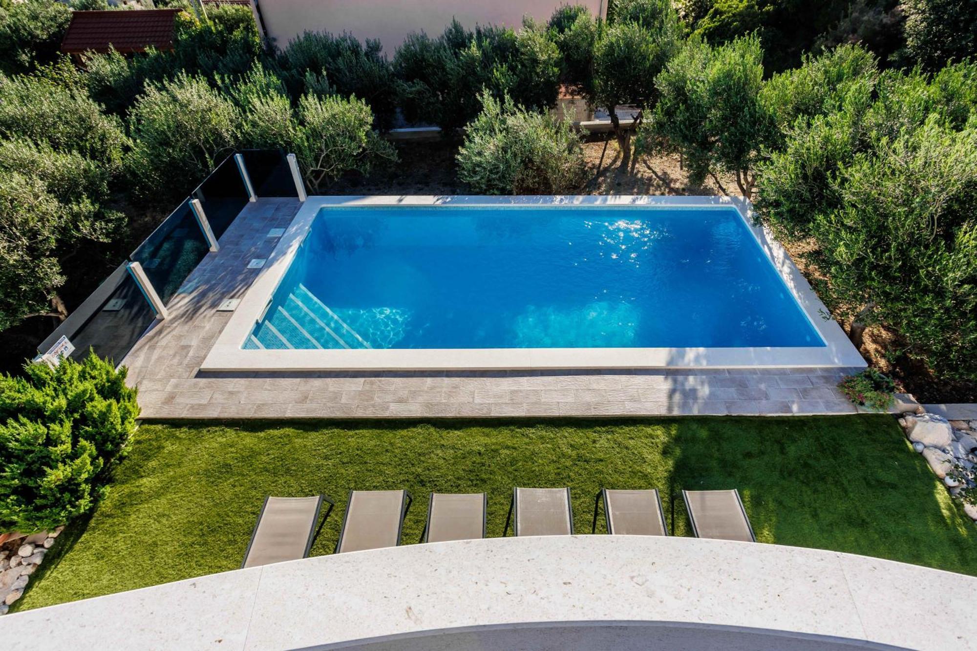 Dalmatina Hill House - Private Pool, Sea And Hill View, Rooftop Terrace, Free Parking Kaštela